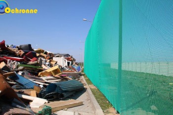 Siatki Legnica - Siatka zabezpieczająca przed wiatrem na wysypisko i sortownię śmieci dla terenów Legnicy